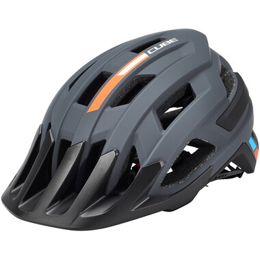 CUBE ROCK X ACTION TEAM MTB Helmet Grey/Orange 0